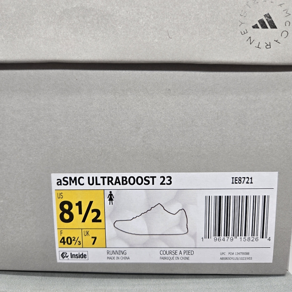 adidas Ultra Boost 23 by Stella Mccartney Clear Onix White Womens Shoes Size 8.5 - Picture 8 of 8